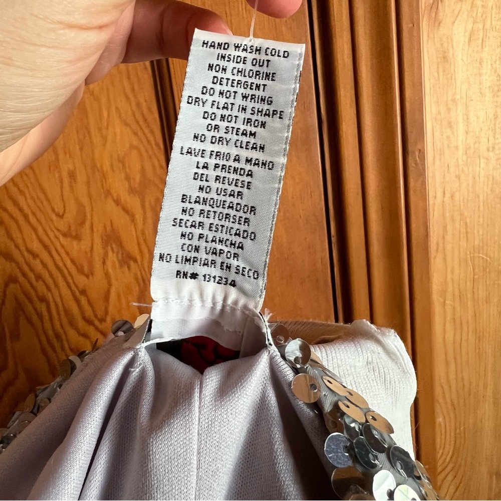 Sequin Cold Shoulder Bodycon Dress NWT - Picture 7 of 7